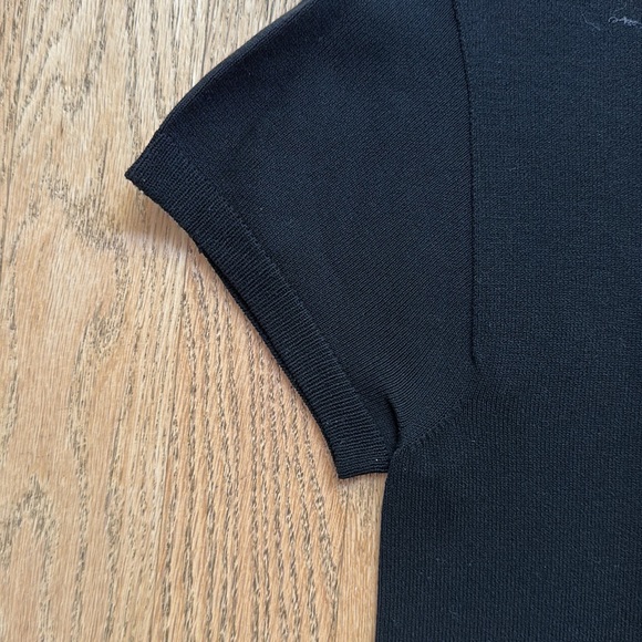 ♻️DONATED DEC. 2023♻️ 
Tibi Dry Loop Terry Baby Tee in Black size XS - Picture 4 of 7